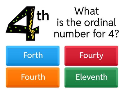 Ordinal Numbers