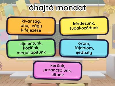 Mit fejeznek ki a mondatok?