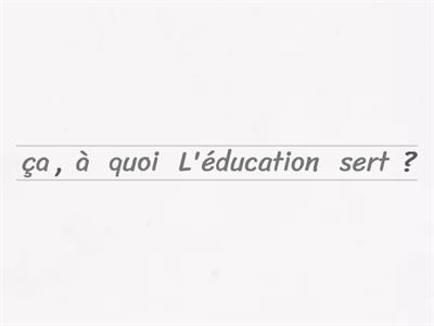 Year 11 French - L'éducation 