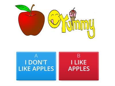 I LIKE - I DON'T LIKE