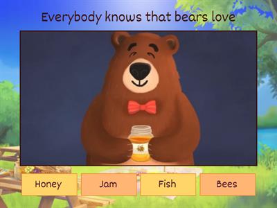 "The bear and the bee" story &task