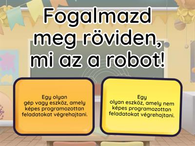 Robotika kvíz 5. osztály