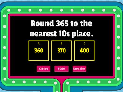 Rounding Three Digits to tens and hundreds