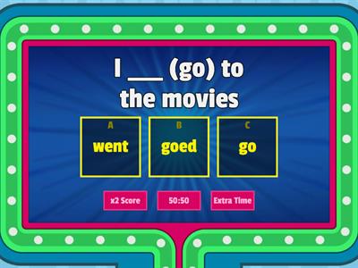 Examen Ingles Pasado simple 