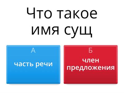 имена существительные