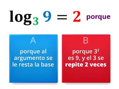  relación logaritmo y potencias