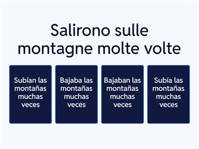 preterito imperfecto