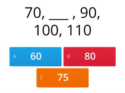 Skip Counting Quiz