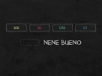 PALABRA FALTANTE: ARTÍCULOS EL/LOS, LA/LAS