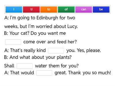 Making offers (practice)