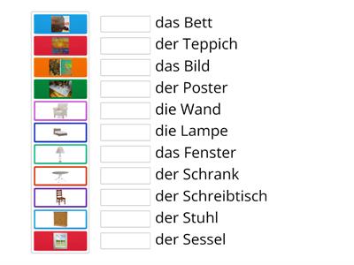 Möbel auf Deutsch 