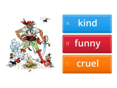 Room on the broom adjectieves