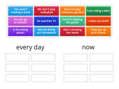 round up 1/Present Continuous/Present Simple