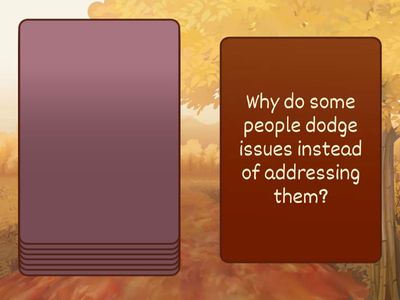 Speaking cards to practice idioms related to decision-making