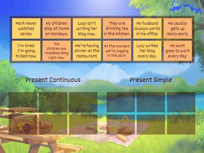 Present Continuous vs Present Simple 