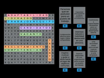 sopa de letras reclutamiento