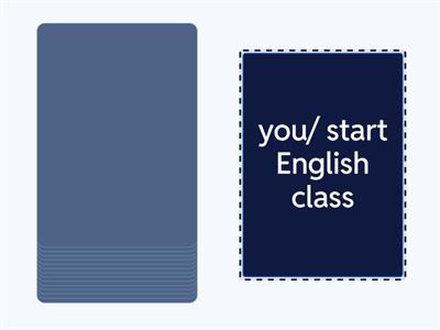 Say the past tense WHEN question