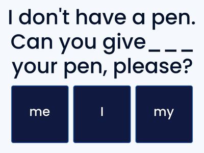 Subject and Object Pronouns