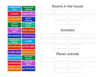 Outcomes Elementary Unit 3 Vocabulary