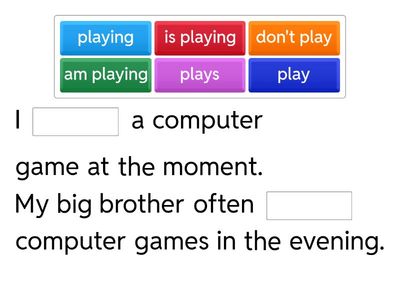PRESENT SIMPLE vs PRESENT CONTINUOUS