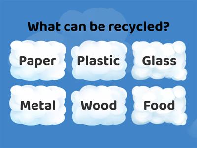 Pollution & Recycling Quiz