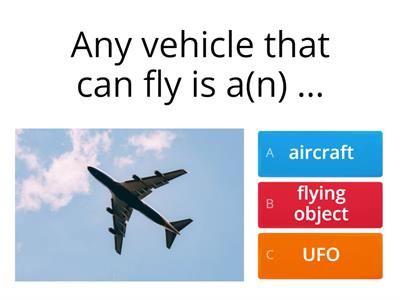 Adults - Plane Vocabulary