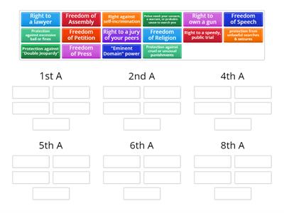 US Bill of Rights Sorting