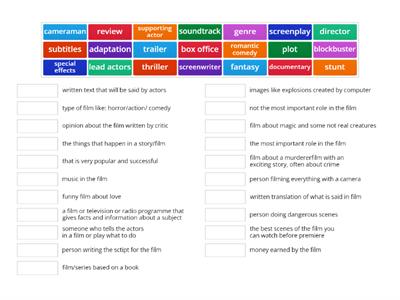 FILM VOCABULARY