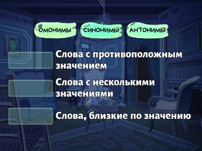 Синонимы, антонимы, омонимы
