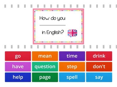 Classroom language practice