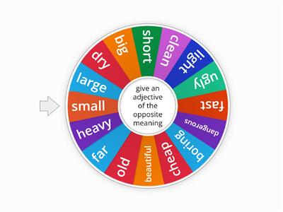 adjectives opposites