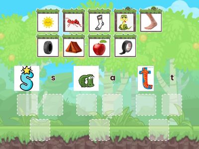 Phonics: s a t sorting