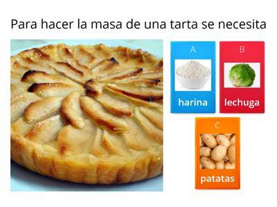 ¡Sí, chef! (vocabulario de comida)