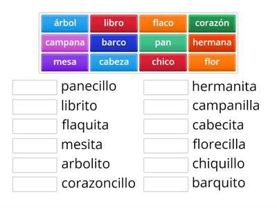  DIMINUTIVOS 1 