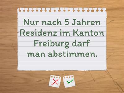  Das Wahlrecht in der Schweiz