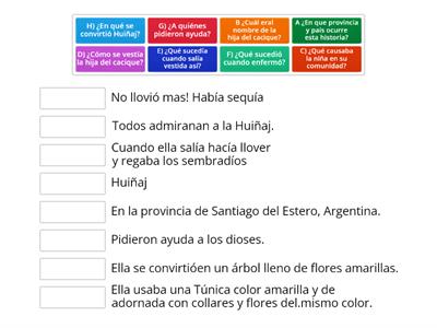 Comprension lectora La niña que traía la lluvia