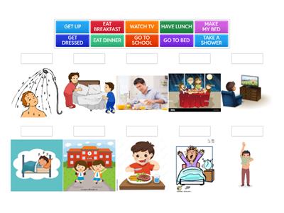 INGLÉS TEMA 1 (Daily routines)