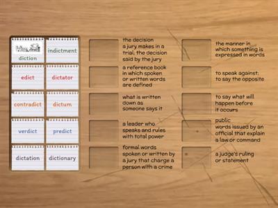 DICT ROOT PRACTICE      HOZ 