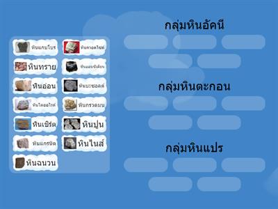  ประเภทของหิน ป.6