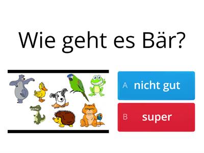 Wie geht es ...? (Tiere)