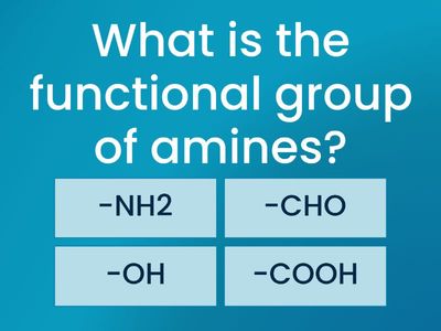 Quiz on Amines