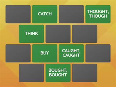  Irregular verbs (-ought, -aught)