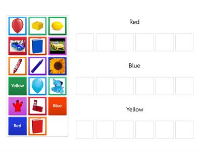 toddlers Color Sorting