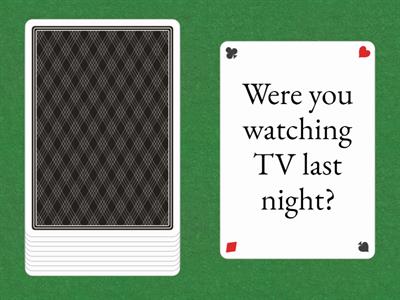 Past Continuous speaking