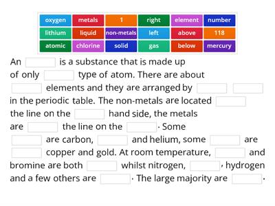 S1 Classification of elements