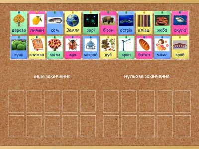 В яких словах нульове закінчення?