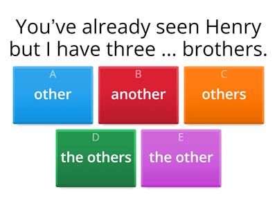  Another, other, others, the others 