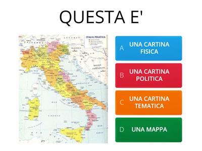 TIPI DI CARTE GEOGRAFICHE