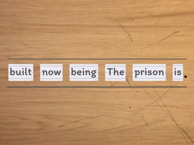 Passive jumbled up. B2 Roadmap unit 2B