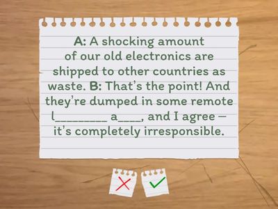 Revision (Consumerism and Environment) C1